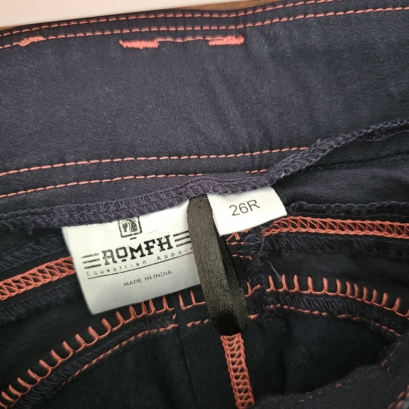 Romfh 'Sarafina' Full Seat Breeches in Navy, Women's 26 R - Picture 5 of 9